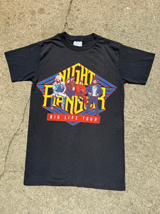 Vintage 1980s Night Ranger Big Life Tour Graphic Tee | Medium