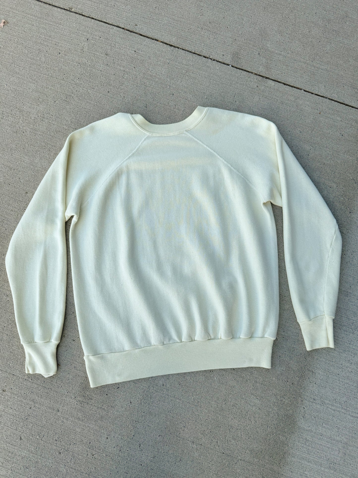 Vintage 1980s Pale Yellow Princeton Sweatshirt