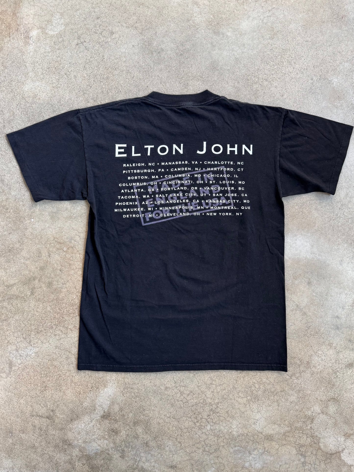 Vintage 1995 Elton John Made in England Tour Tee | Large