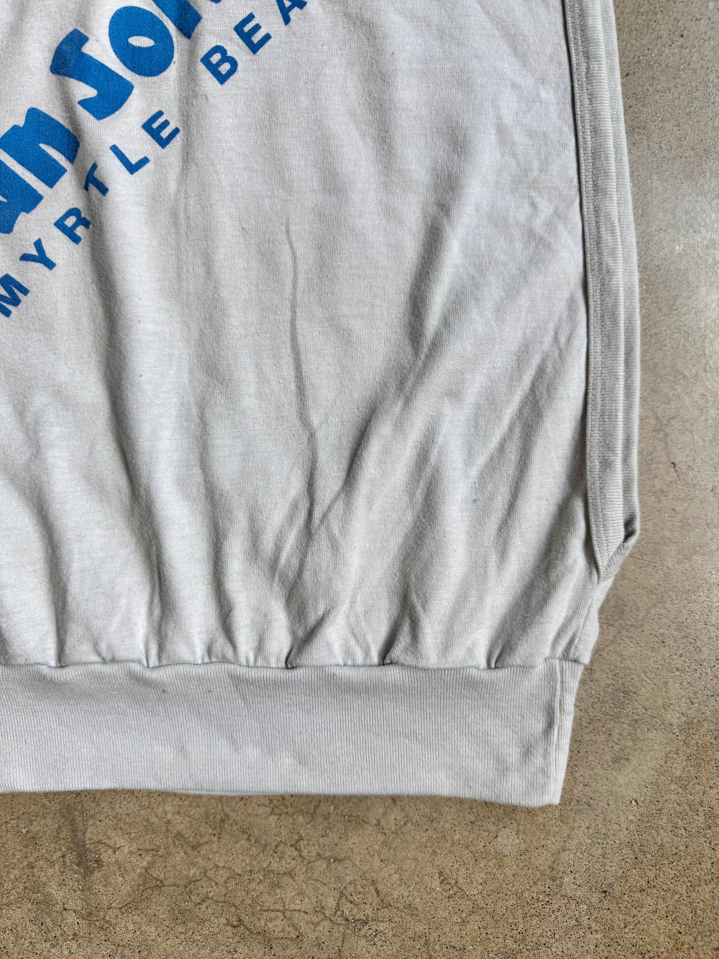 Vintage 1980s Sun Solutions Tanning Open-Side Muscle Tank | Medium