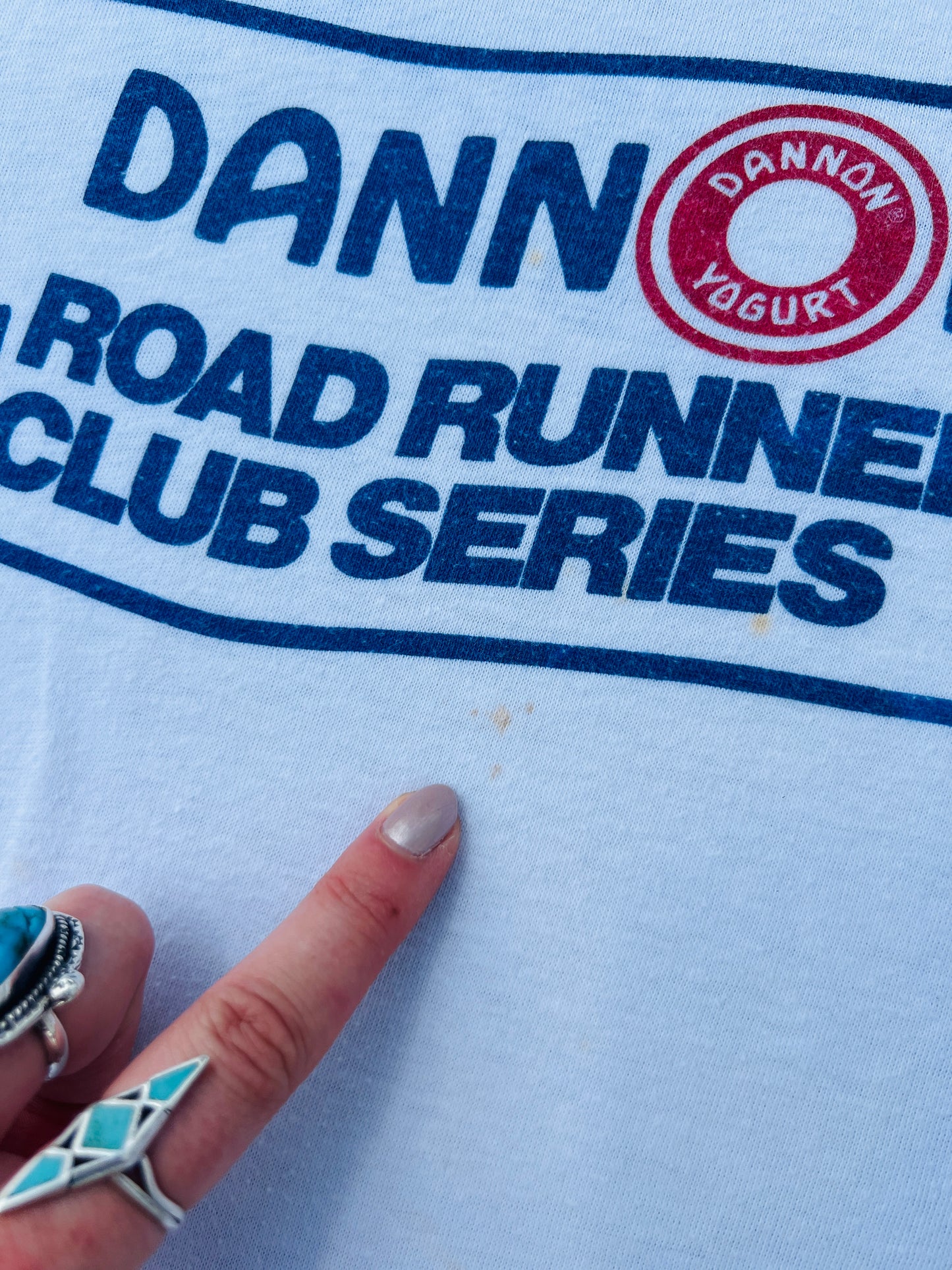 Vintage 1980s Dannon Road Runners Club Series Ringer Tee