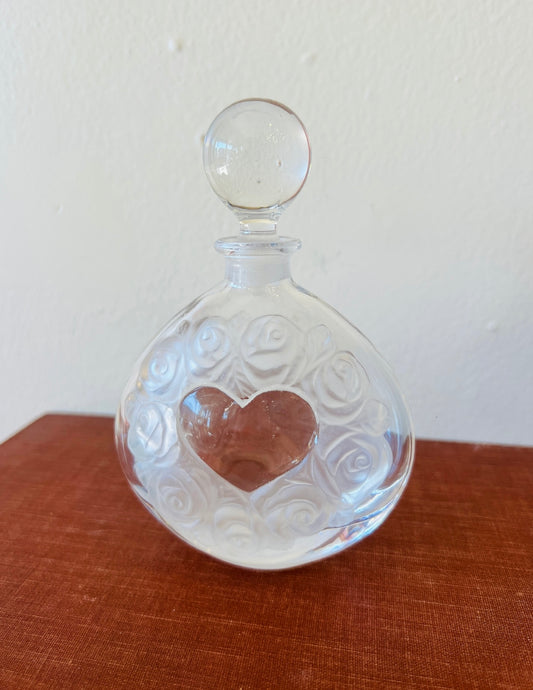 Vintage 1950s Heart Perfume Bottle