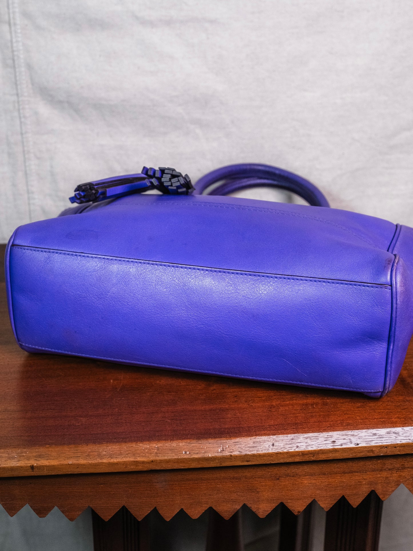 Coach Purple Leather Legacy Candace Carryall Bag