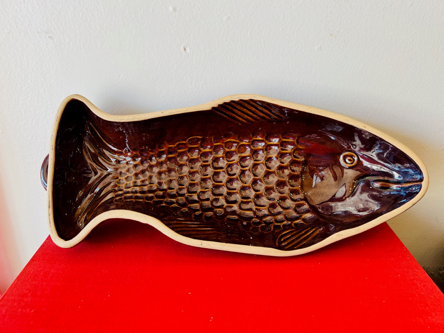 Vintage Ceramic Fish Baking Dish