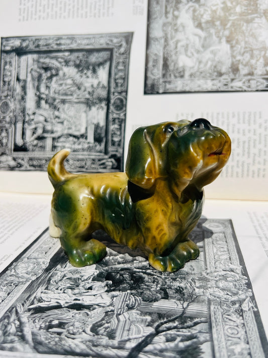 Vintage 1950s Ceramic Shih Tzu Dog Figurine