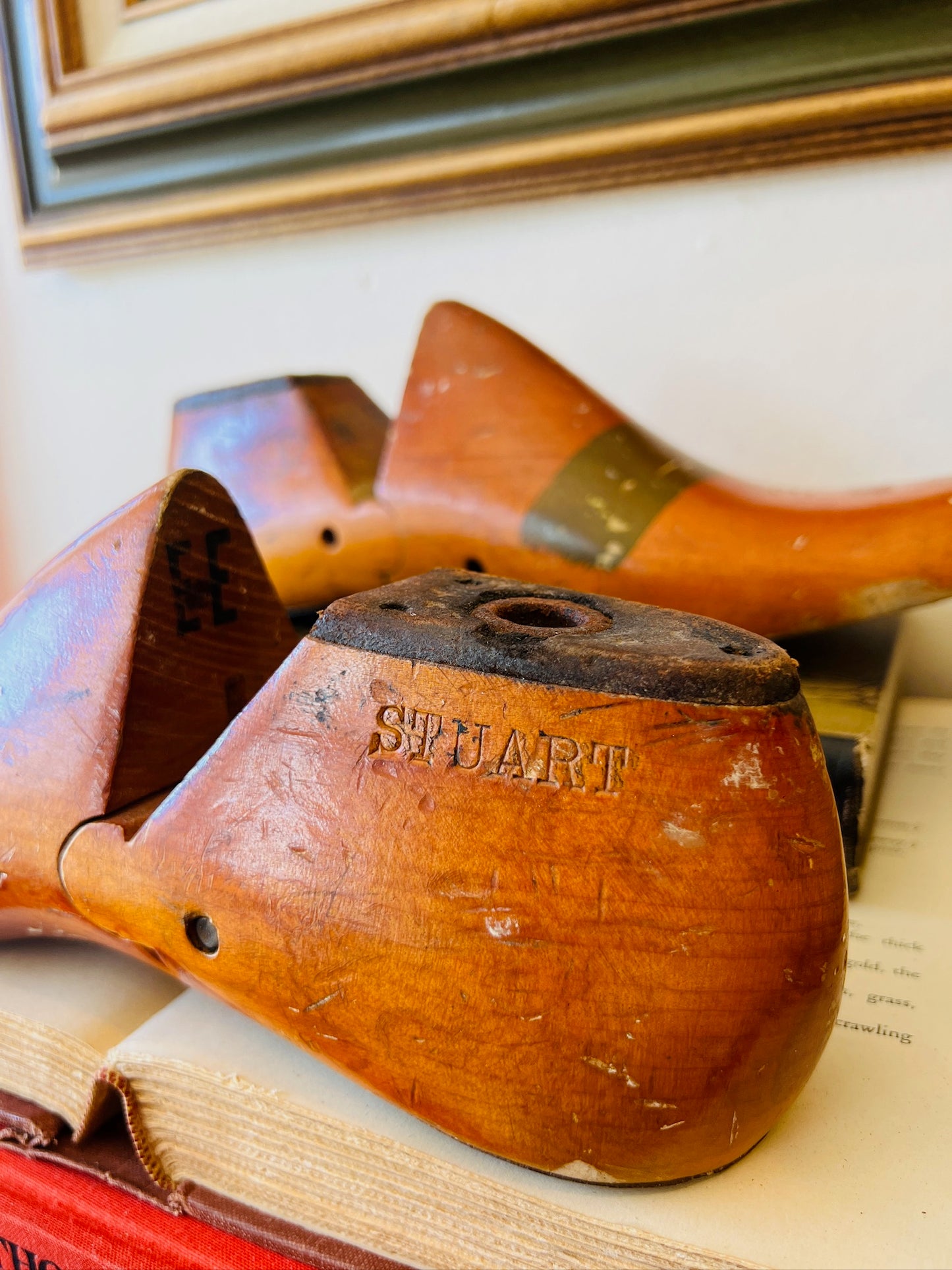 Vintage 1950s Wooden Shoe Mold | Pair (2)