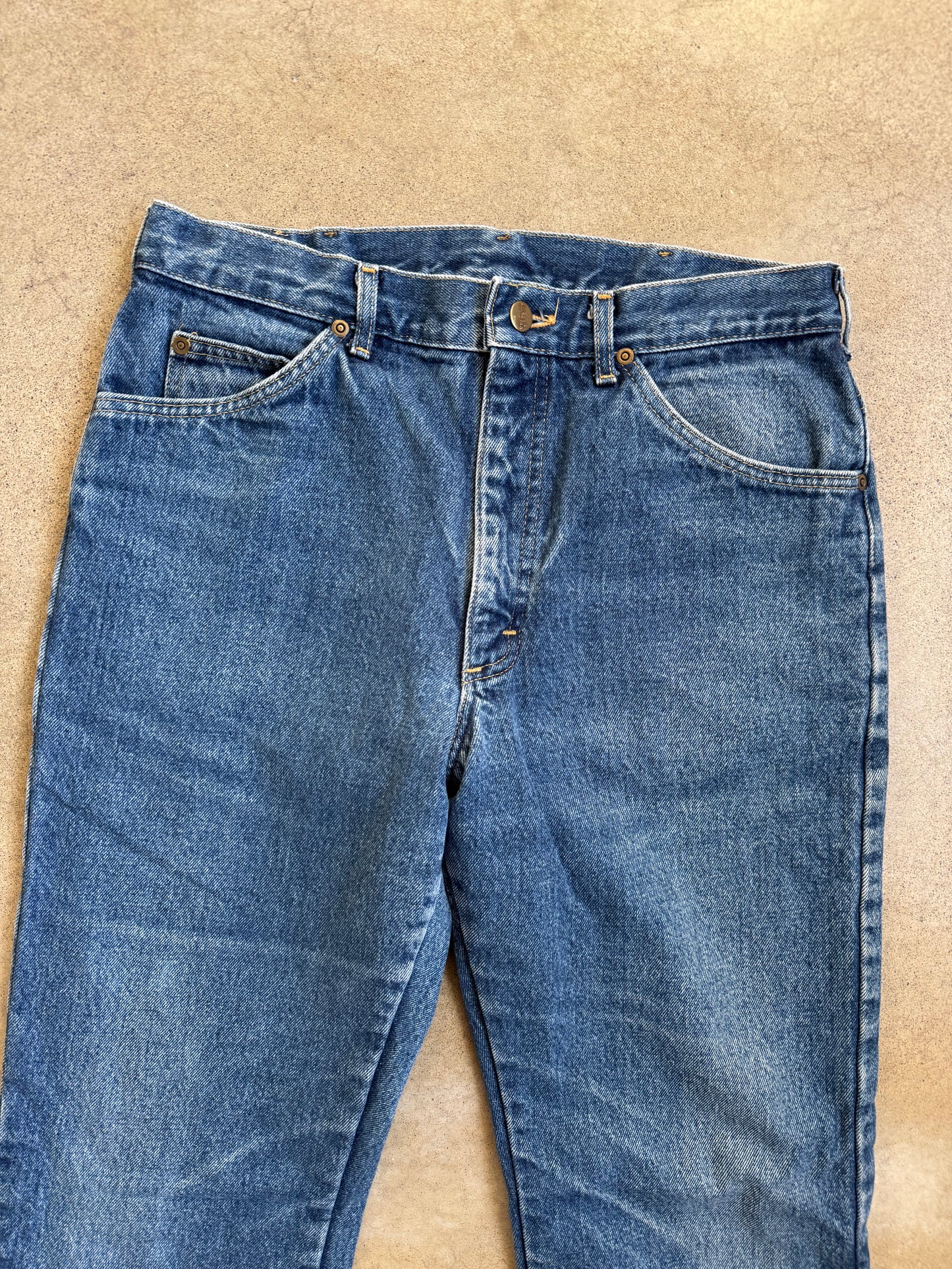 Vintage 1990s L.L. Bean Flannel Lined Straight Leg Jeans | Waist 32”