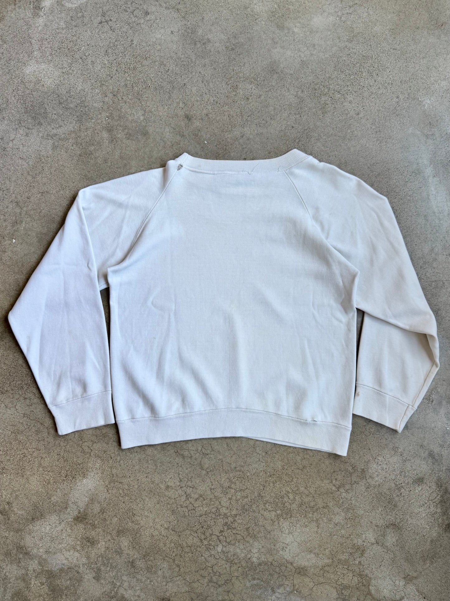 Vintage 1970s Mickey & Minnie High School Sweethearts Raglan Sweatshirt | Medium