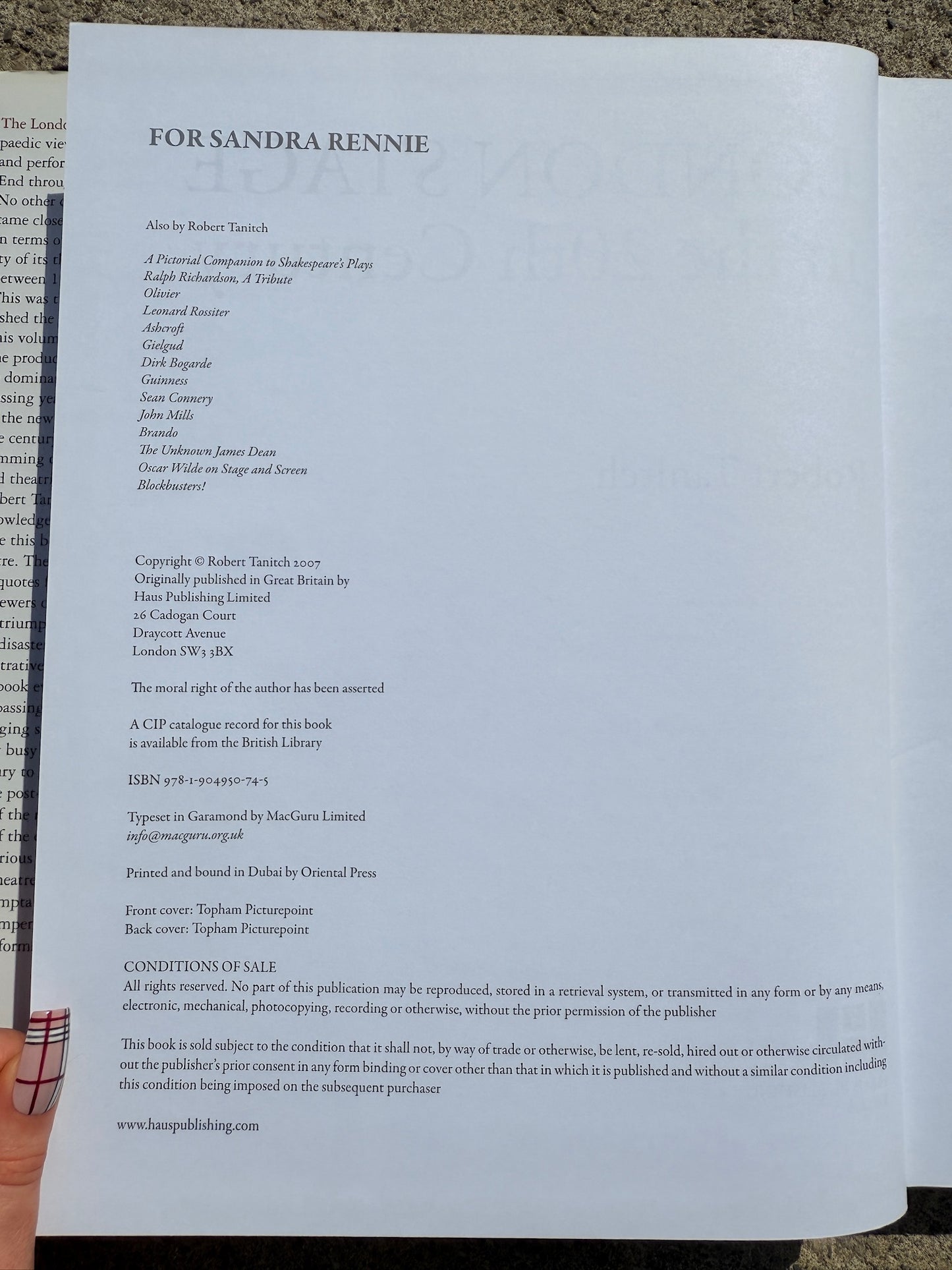 London Stage in the 20th Century Encyclopedia Book