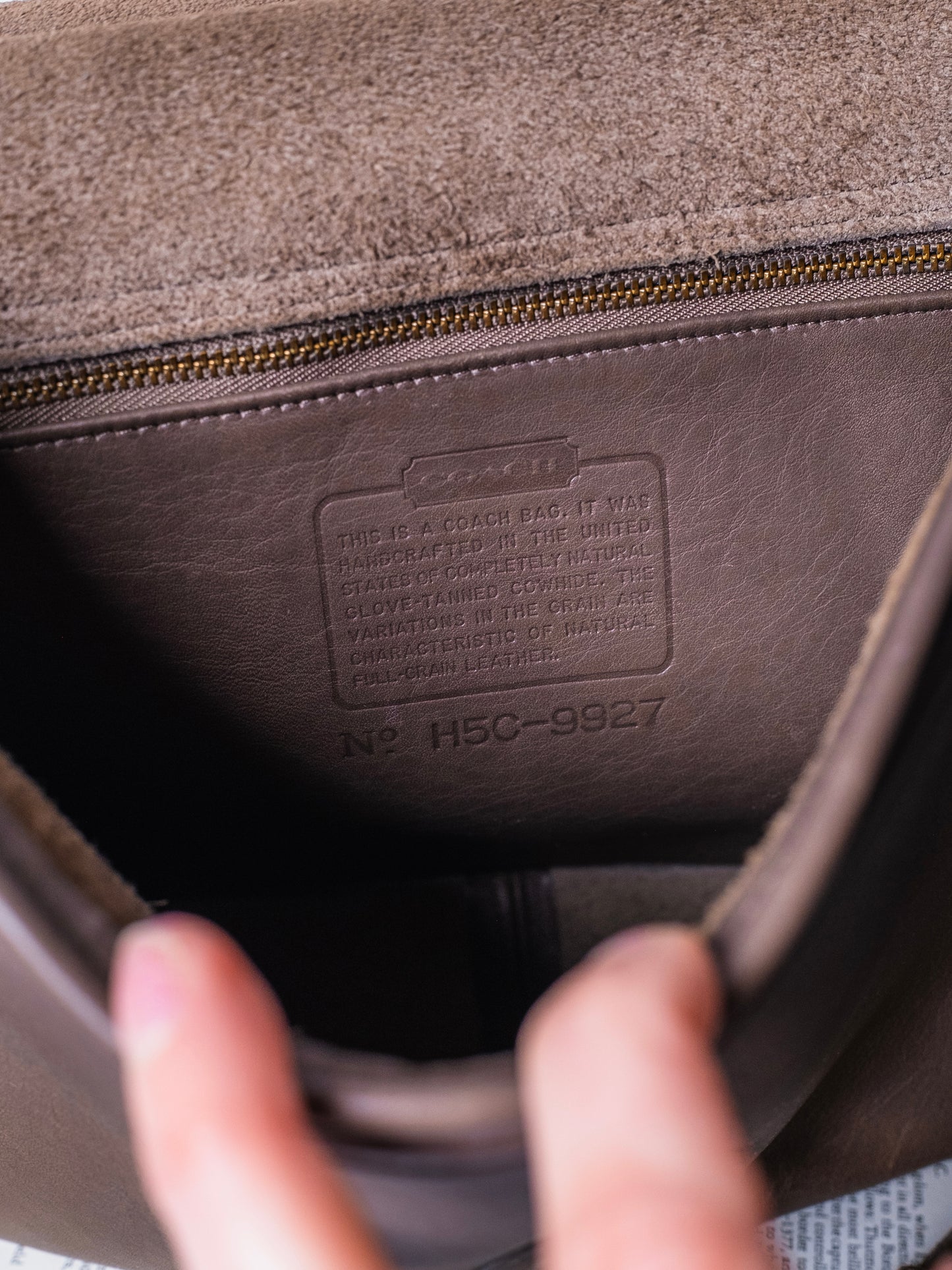 Vintage 1990s Coach Willis Bag | Taupe Style No. 9927