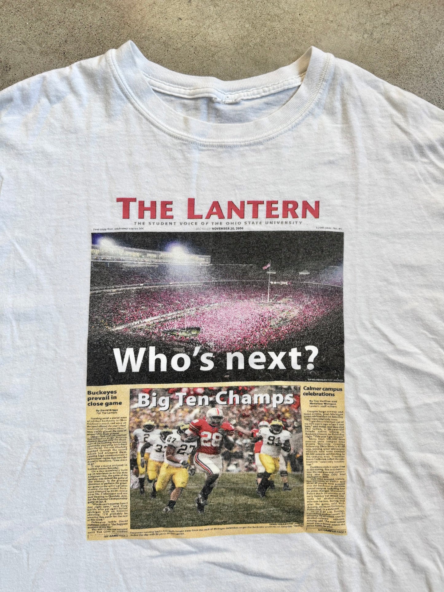 2006 Ohio State The Lantern Student Newspaper Graphic Tee | XL