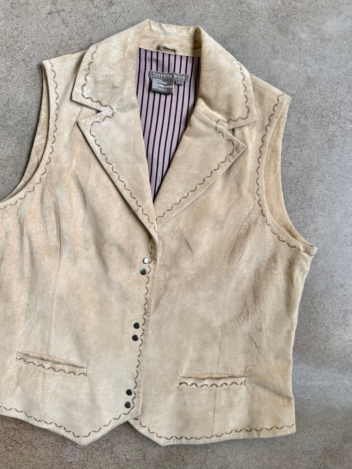 Isabella Bird Leather Vest