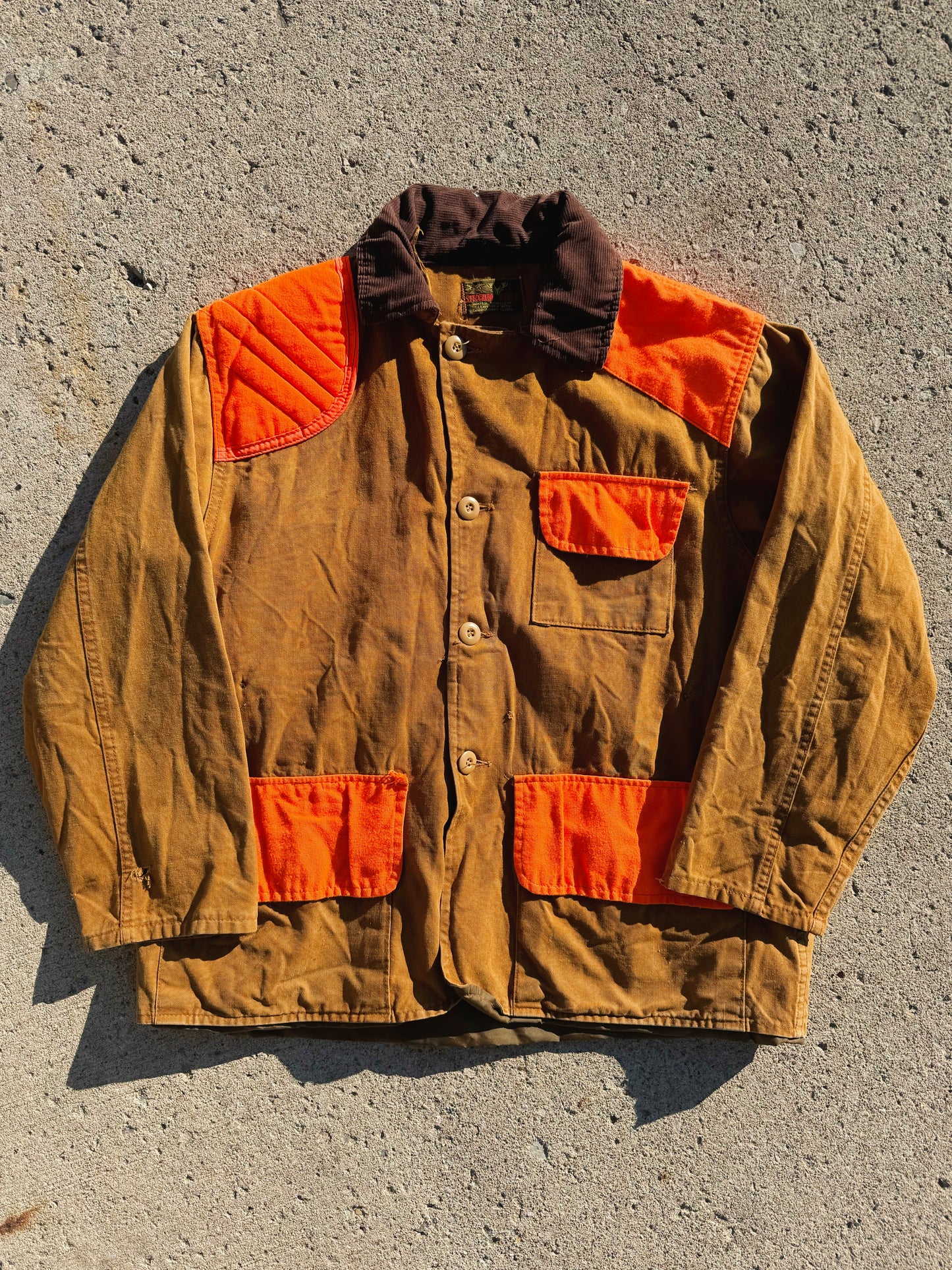 Vintage 1960s Stream & Field Canvas Hunting Jacket | XL