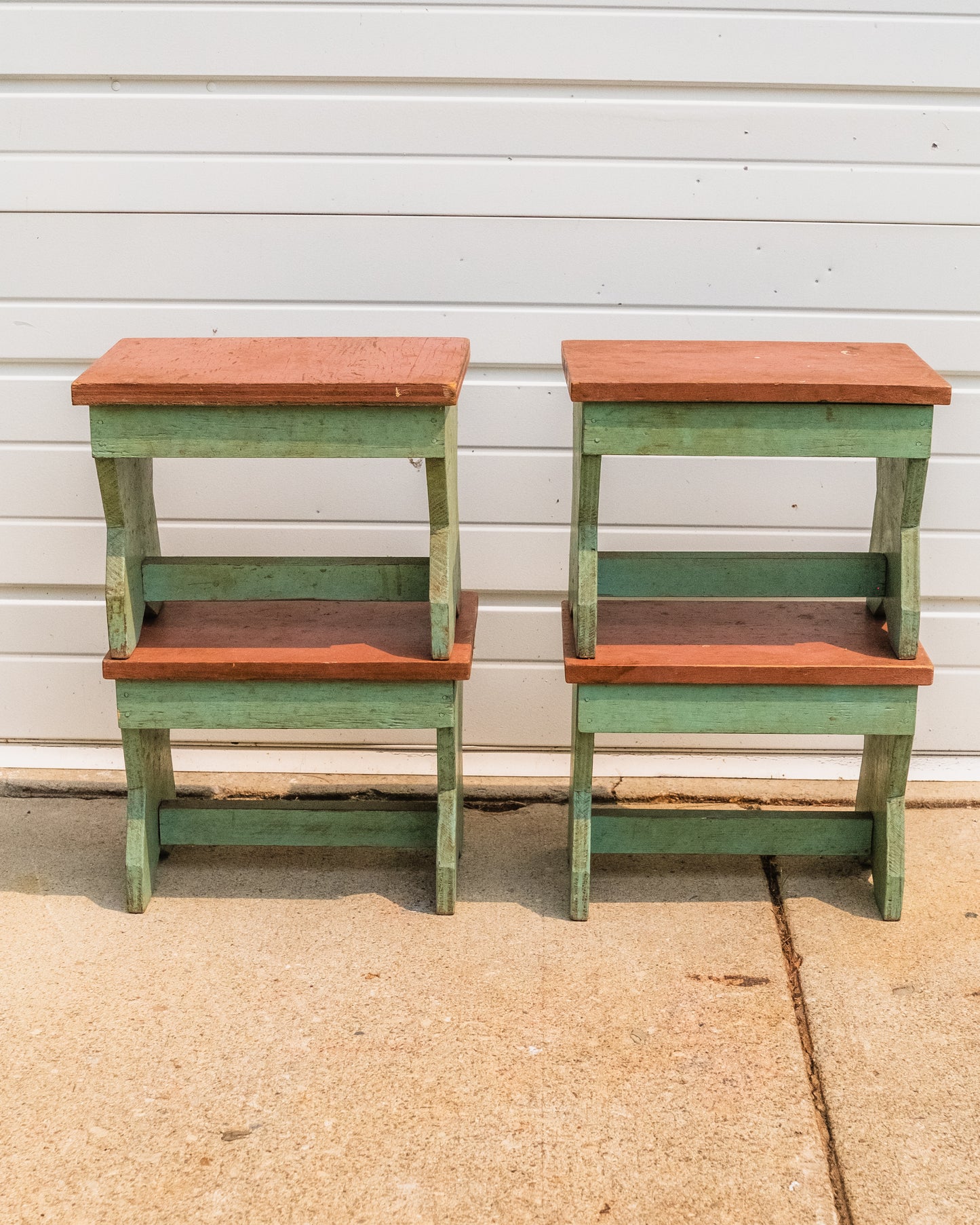Vintage 1930s/40s Painted Wood Children’s Table & Stools Set