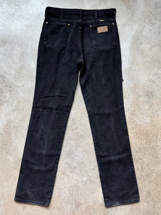 Vintage 1990s Wrangler Black Straight Leg Jeans | Waist 33”