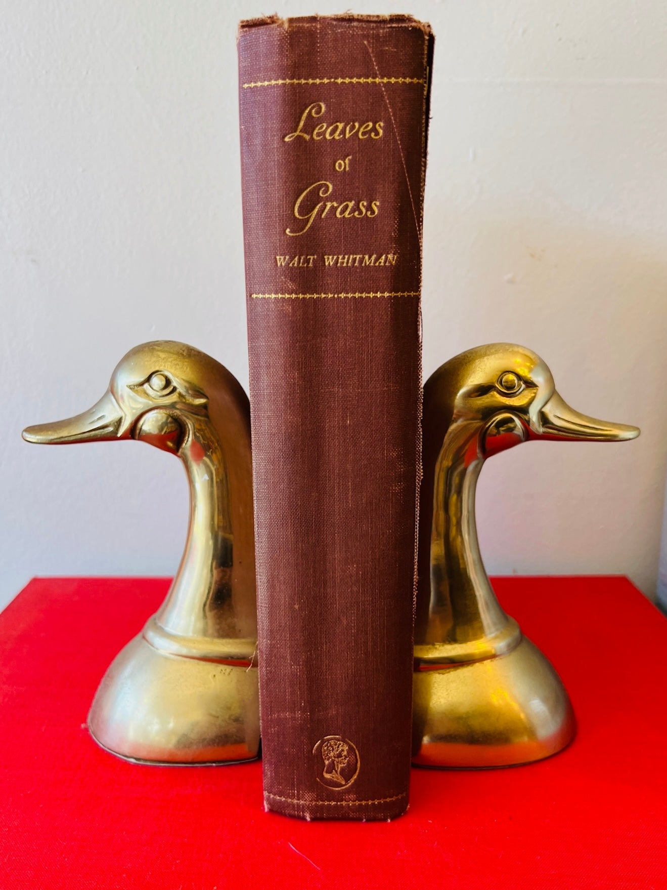 Vintage 1950s MCM Brass Duck Bookends | Set of Two