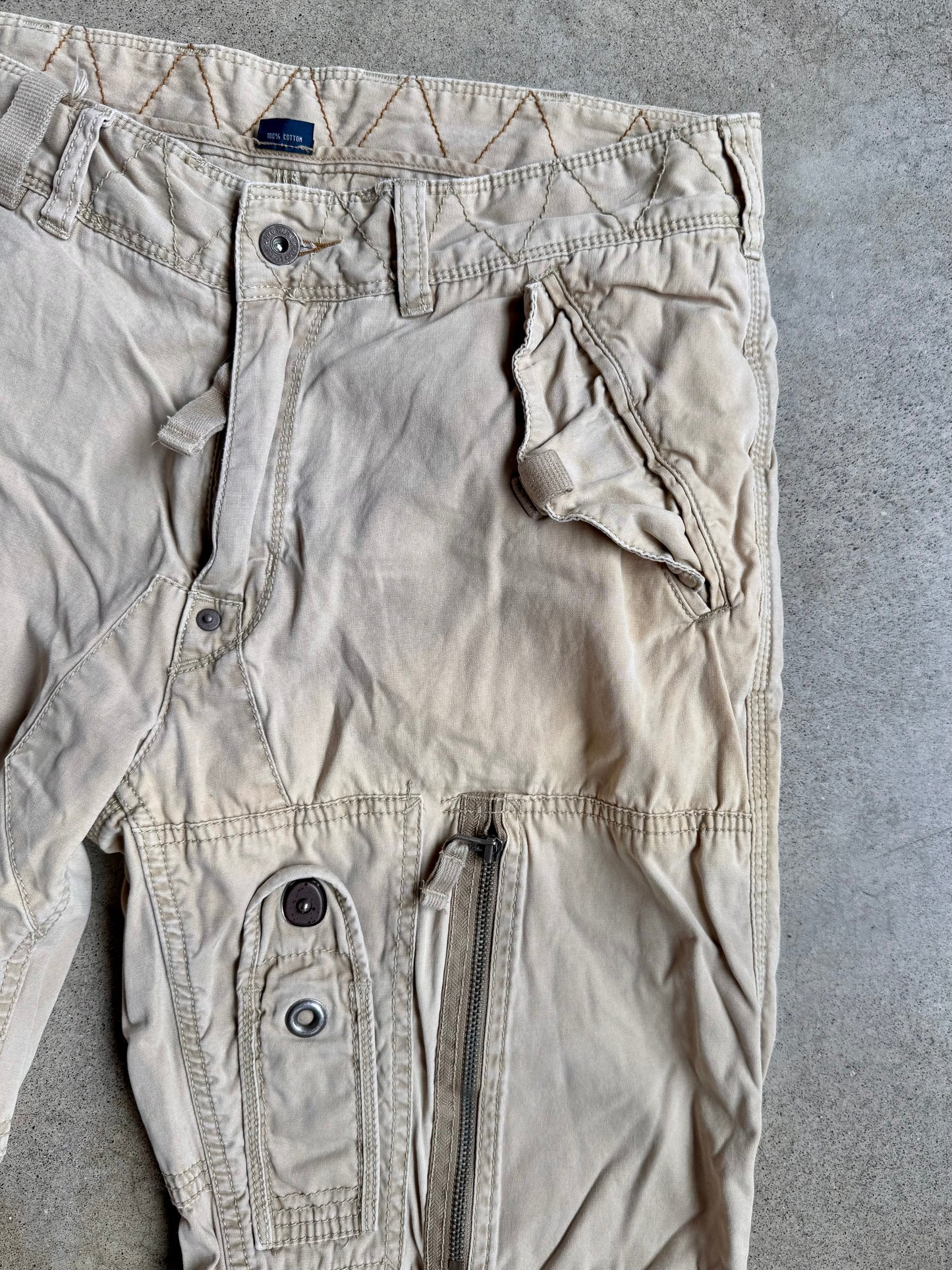 Vintage 1990s Polo Ralph Lauren Military-Style Paratrooper Cargo Pants | 33/30