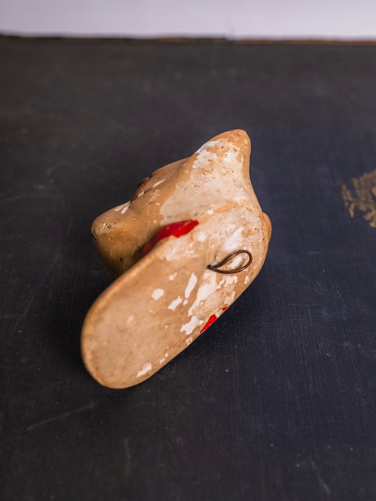 Vintage 1930s Chalkware Bulldog Wall Hanging