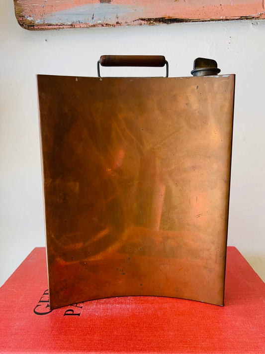 Antique French Copper Wartime Water Canteen