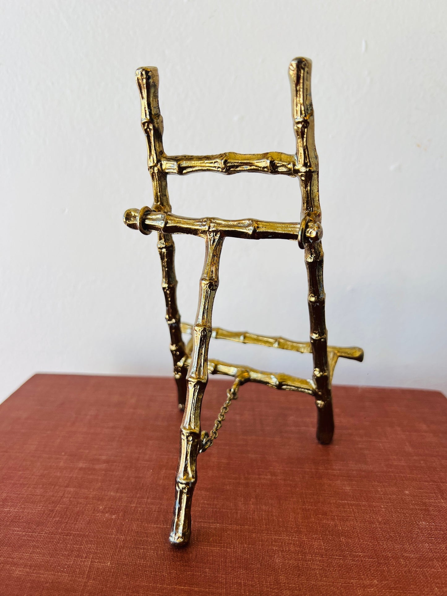 Vintage Small Brass Easel Display Stand