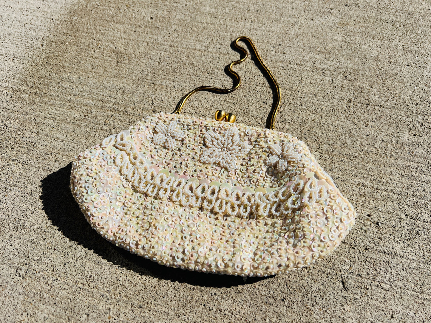 Vintage 1940s/50s Beaded Clutch Purse