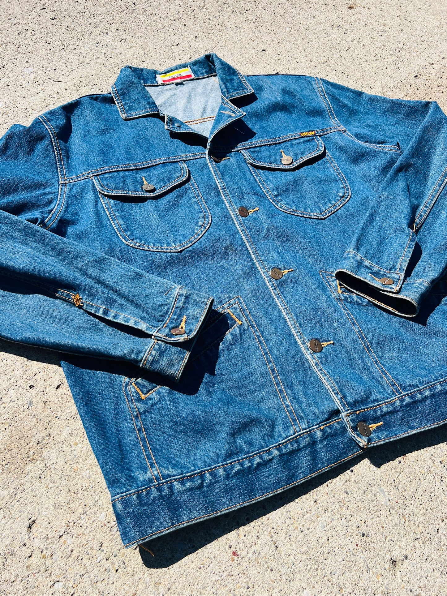 Vintage 1970s Cotler Denim Barn Jacket | Large