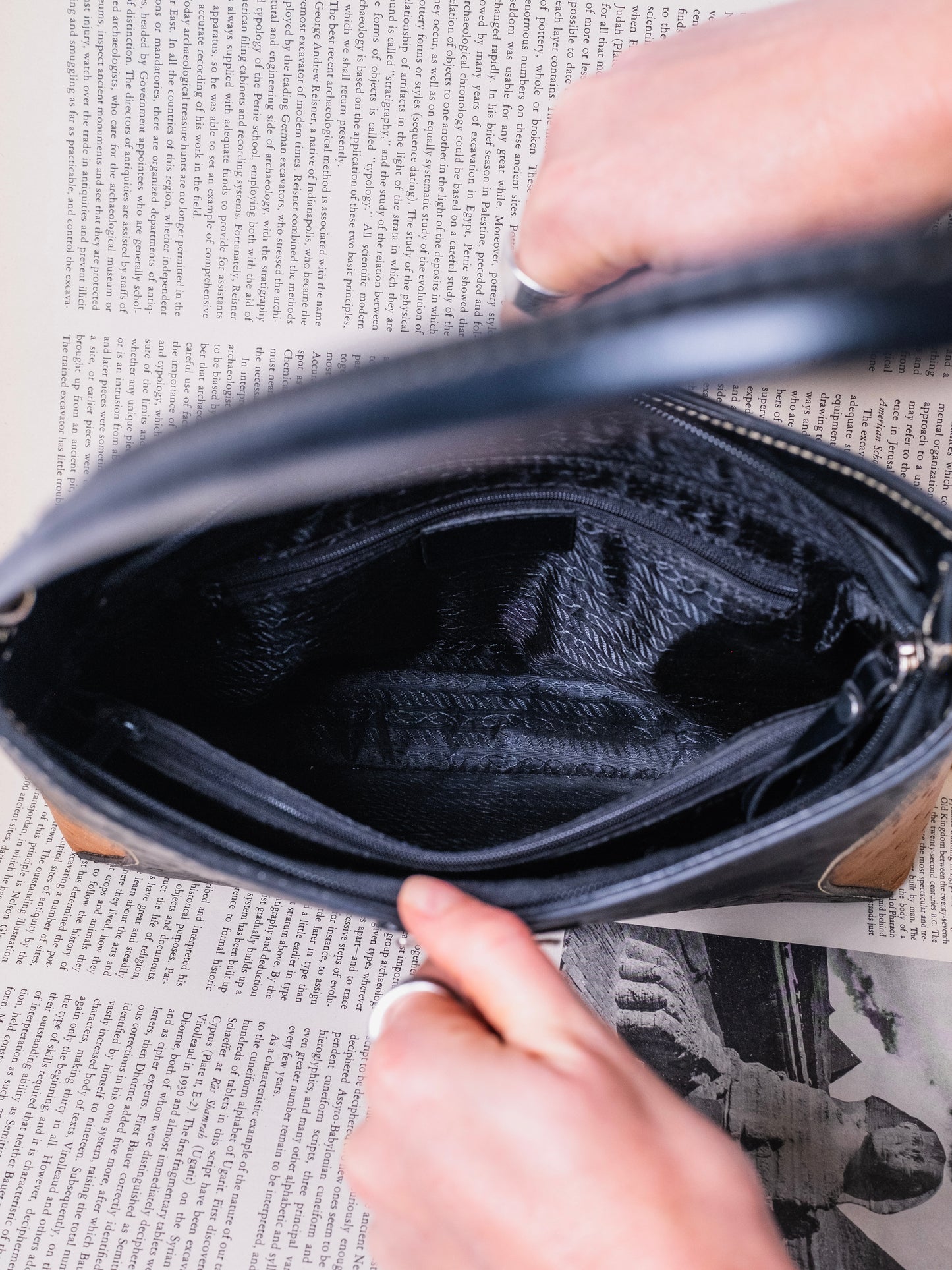 90s Prada Dupe Faux Ostrich Shoulder Bag