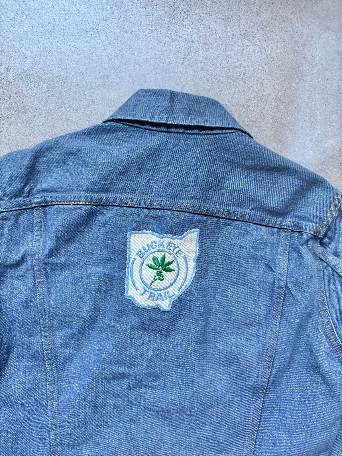 Vintage 1960s GWG Cowboy Kings Denim Jacket w/ Buckeye Trail Patch | Medium