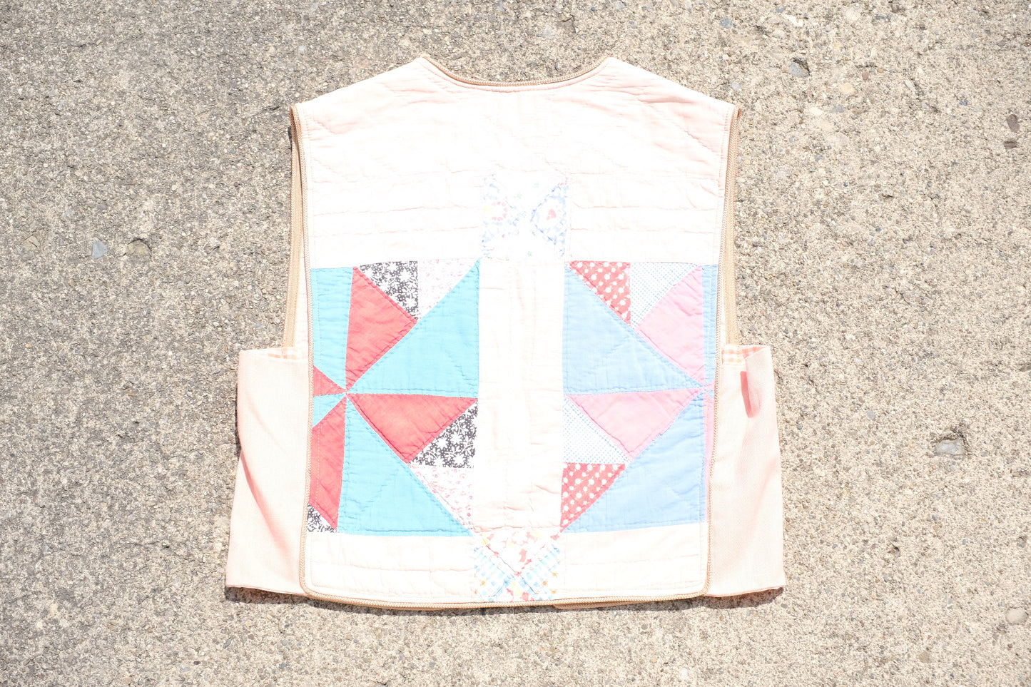 Vintage Mary Things Quilted Vest | Pink Patchwork