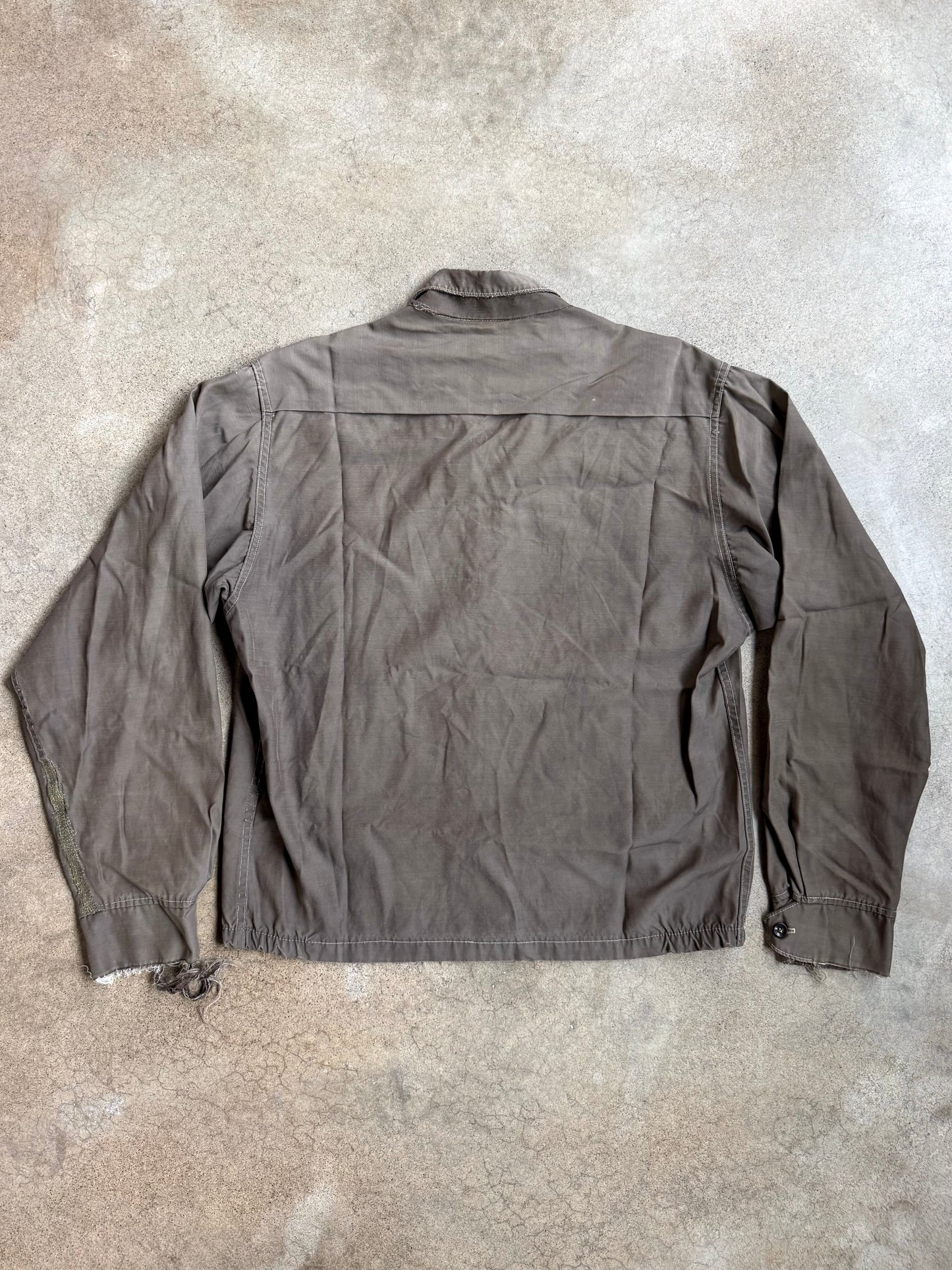 Vintage 1950s Sportcrafter by Rugby Worn Lightweight Zip-Up Jacket | 40L