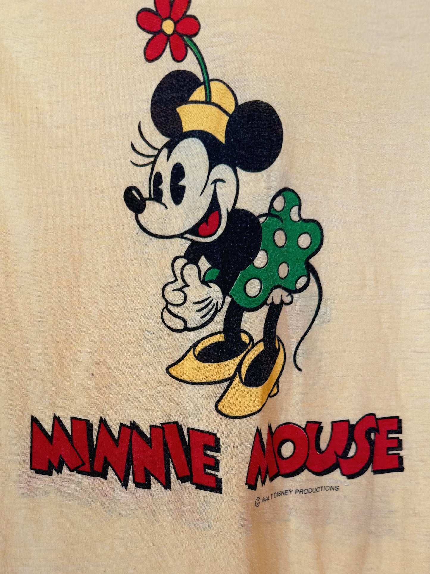 Vintage 1980s Disney Minnie Mouse Two-Sided Graphic Tee