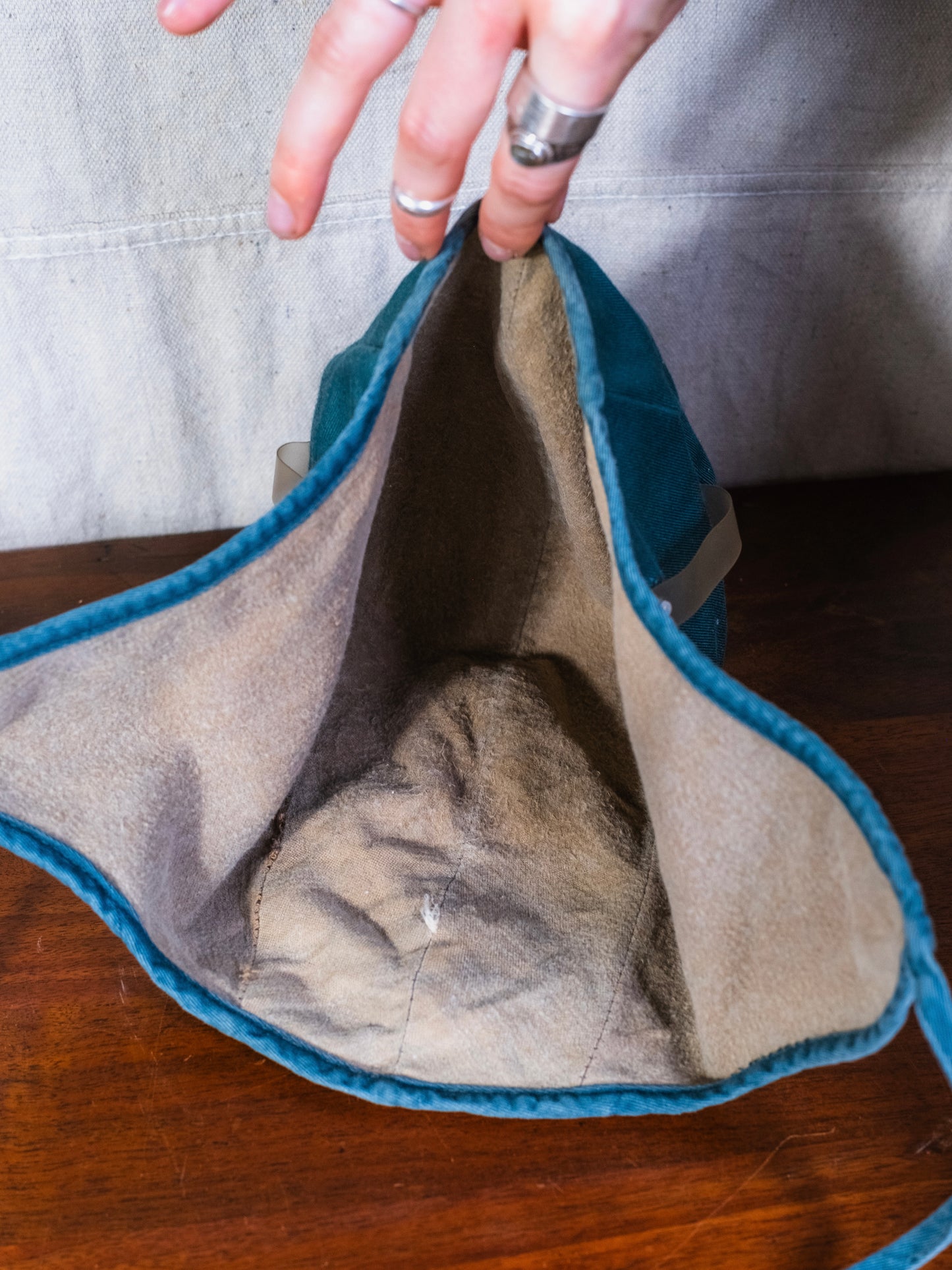 Vintage 1950s Military Aviation Helmet Liner Cap