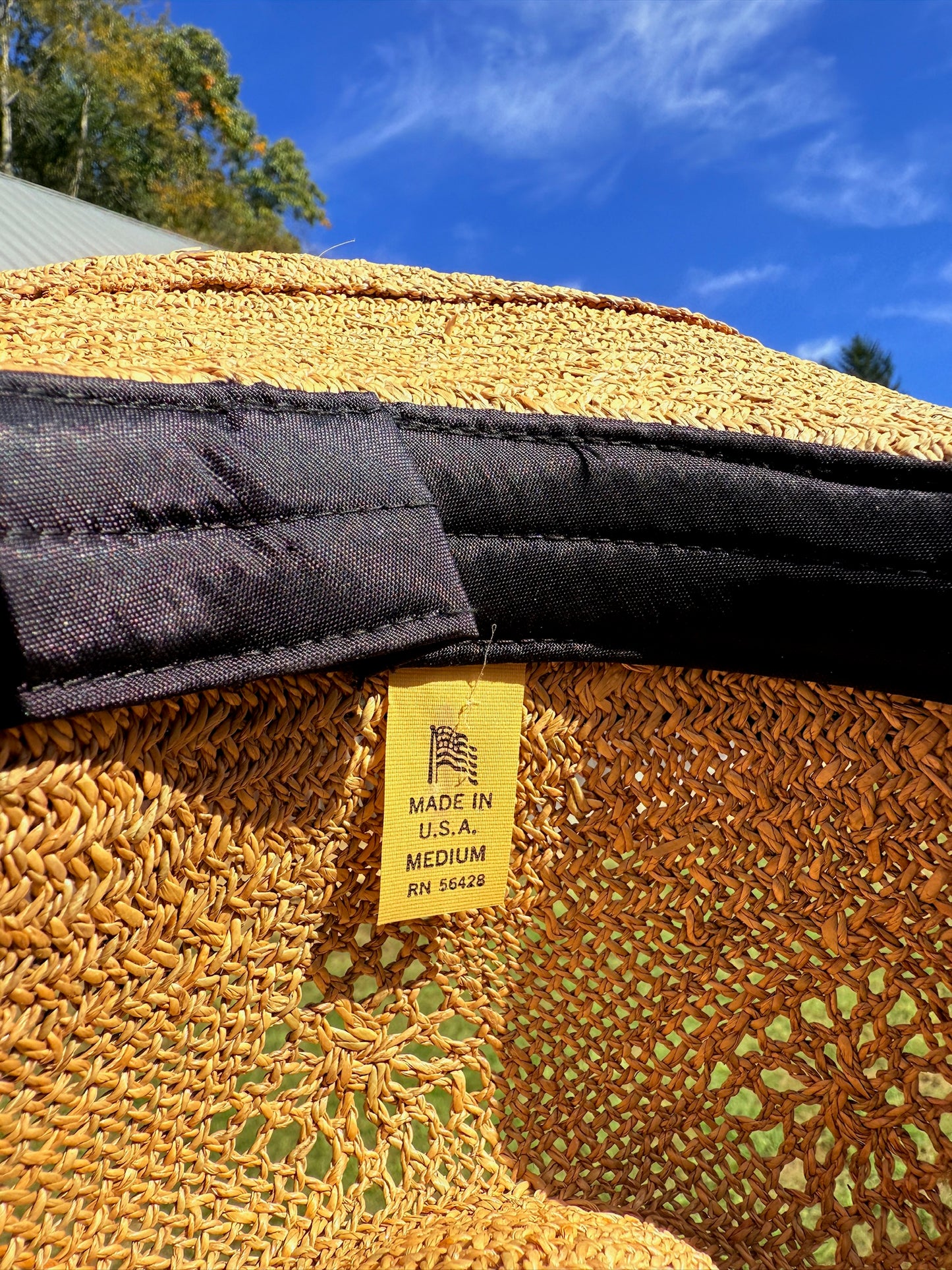 Vintage 1970s Straw Woven Feather Cowboy Hat