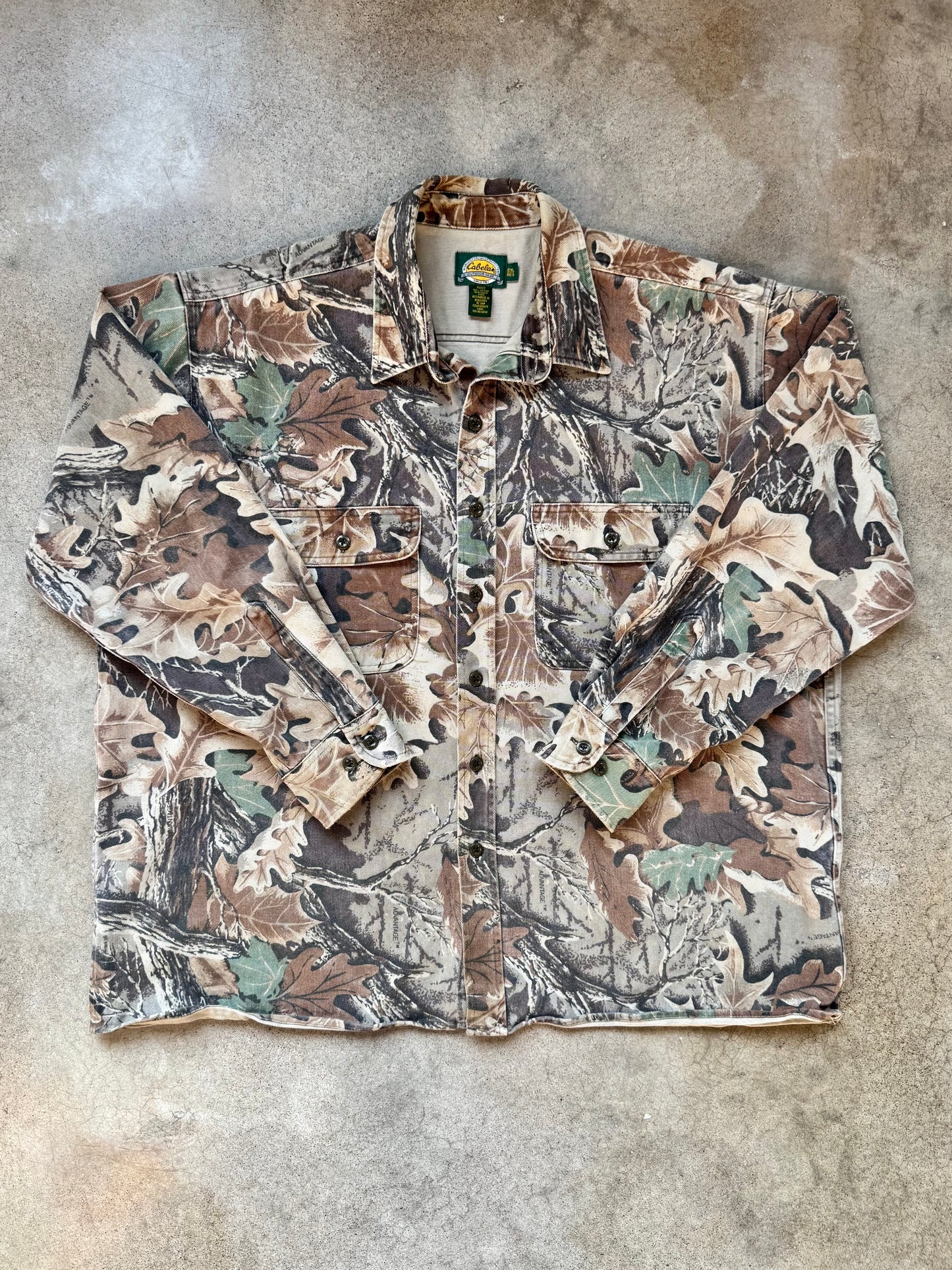 Vintage Cabela’s Realtree Advantage Camo Heavyweight Hunting Shirt | 2XL