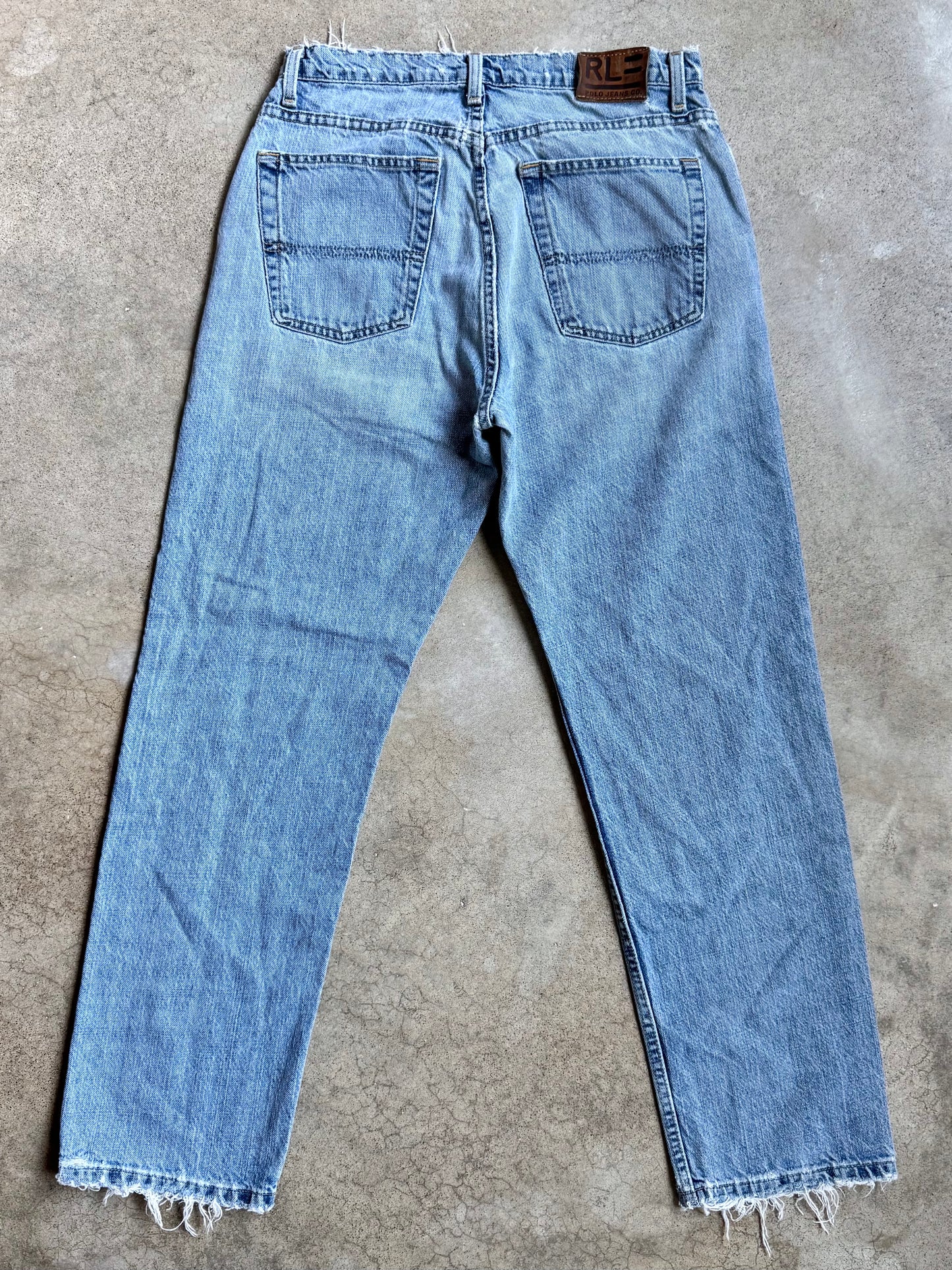 Vintage 1990s Polo Jeans Co. Classic Relaxed Distressed Jeans | 31x30