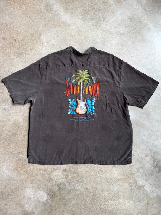 Vintage Tommy Bahama ‘93 Summer Tour Embroidered Silk Shirt | 4XB