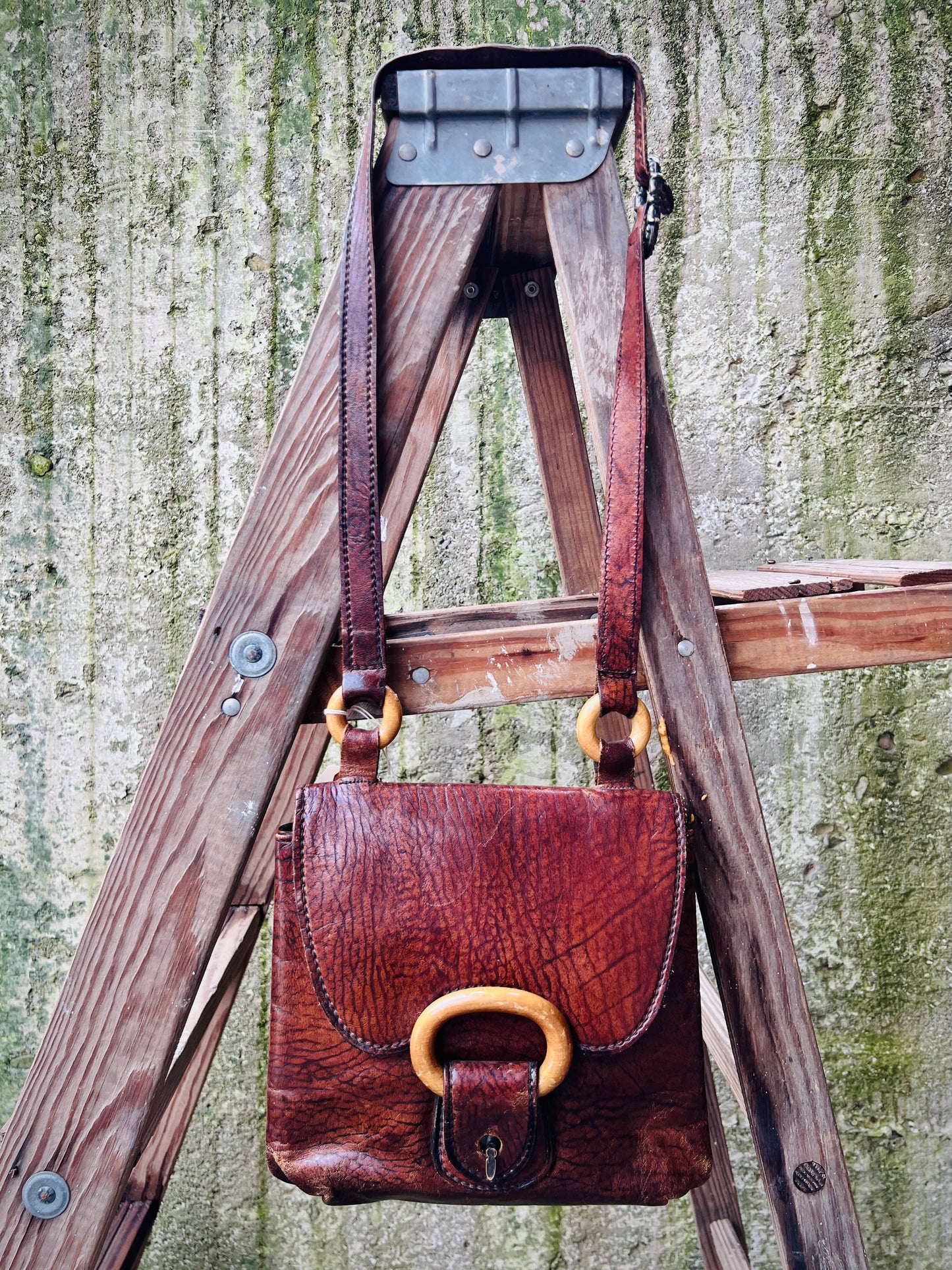 Vintage 1960s/70s Brown Leather Satchel