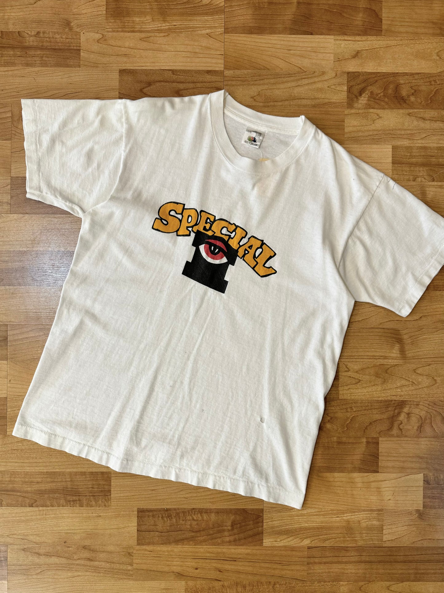 Vintage Special Eye White Graphic Tee | Large