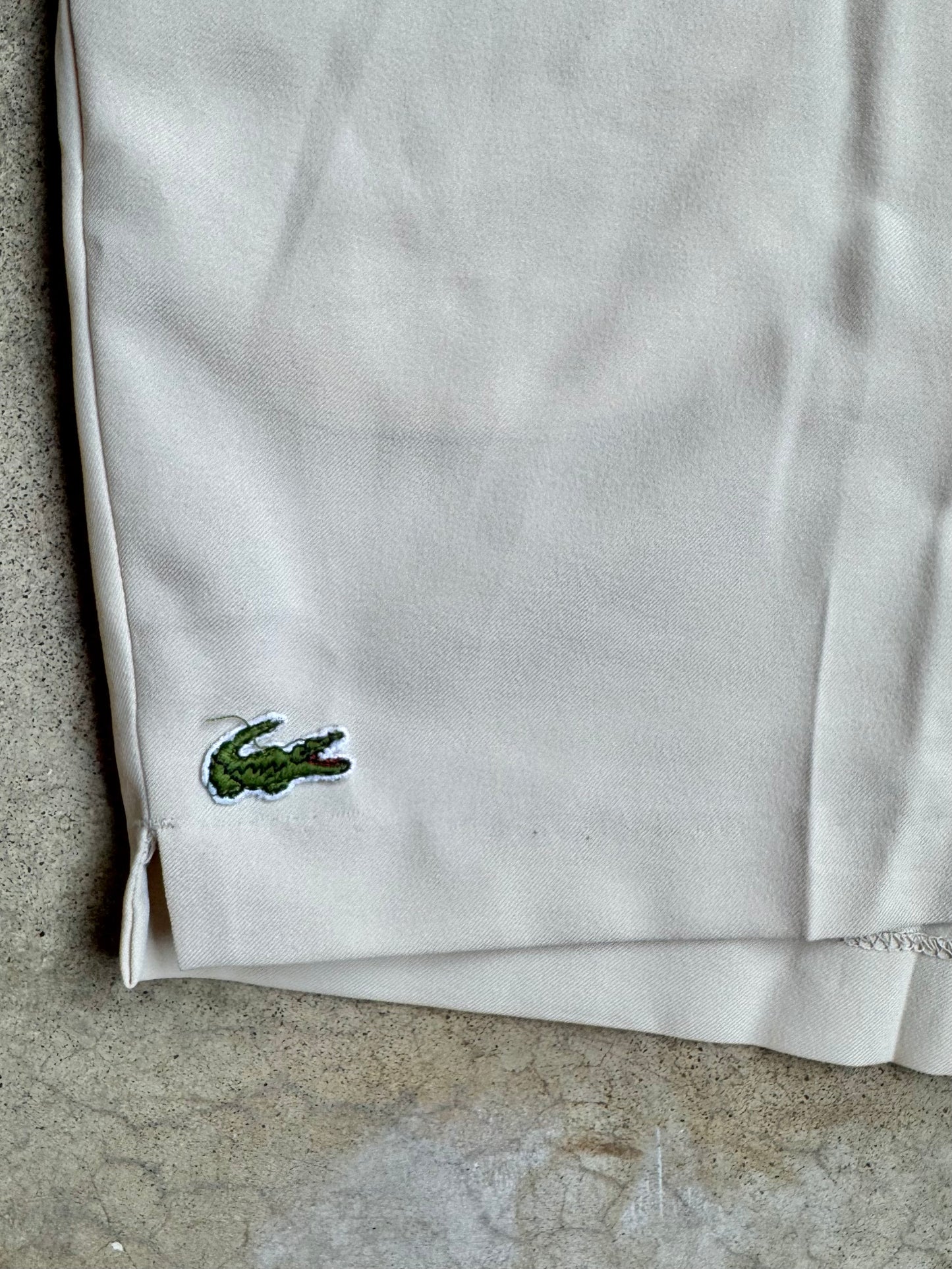 Vintage 1970s/80s Izod Lacoste Beige Athletic Tennis Shorts | L/XL