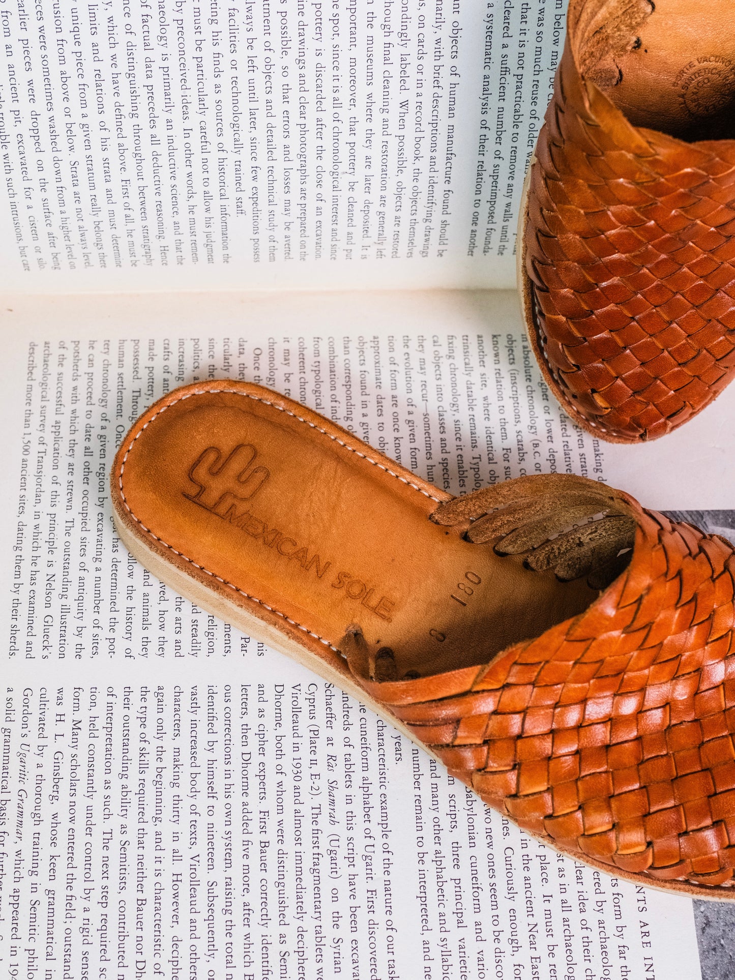 Vintage 1980s Mexican Sole Leather Woven Huarache Sandals | Women’s 8