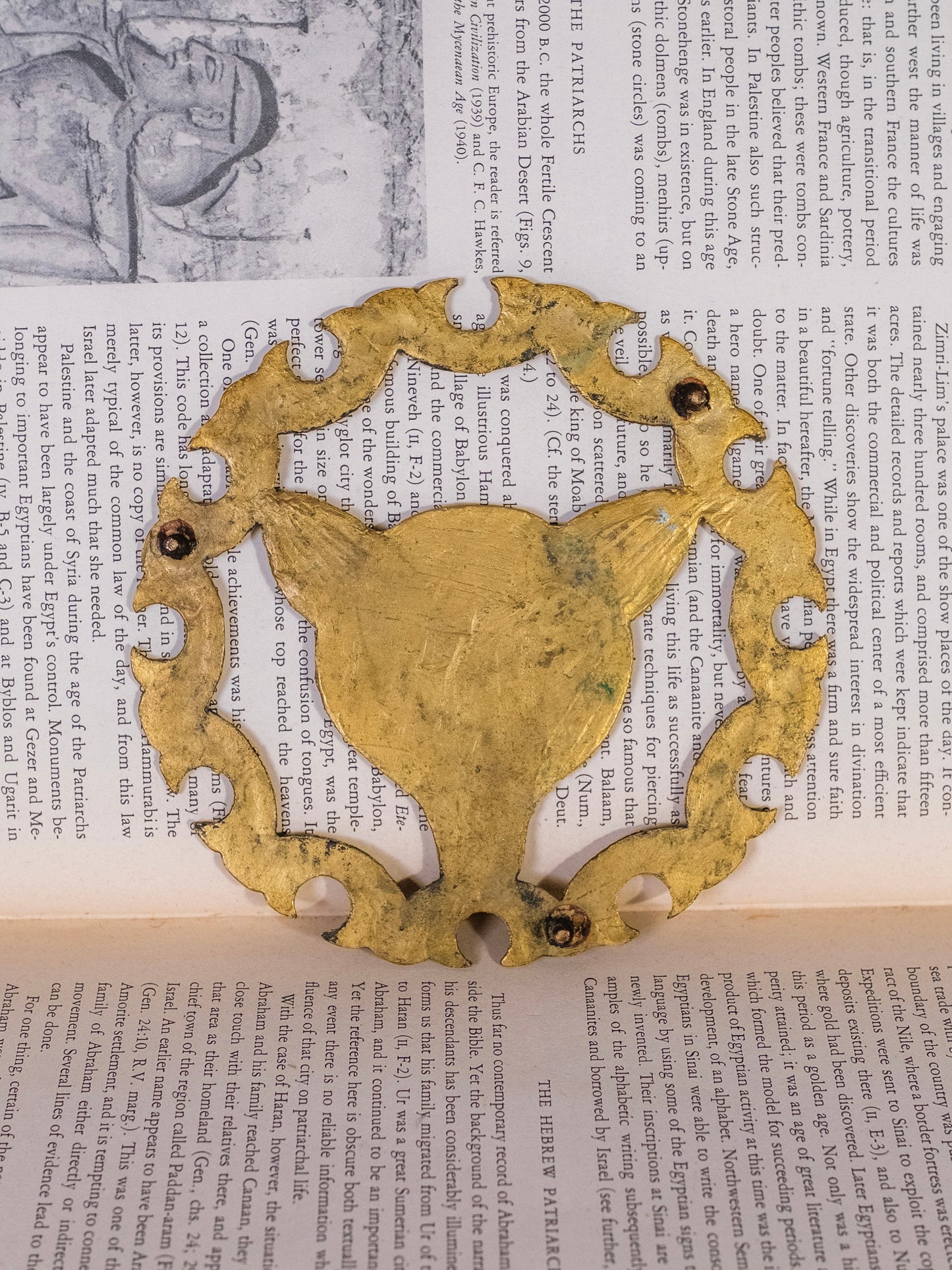 Vintage Solid Brass Fox Head Trivet