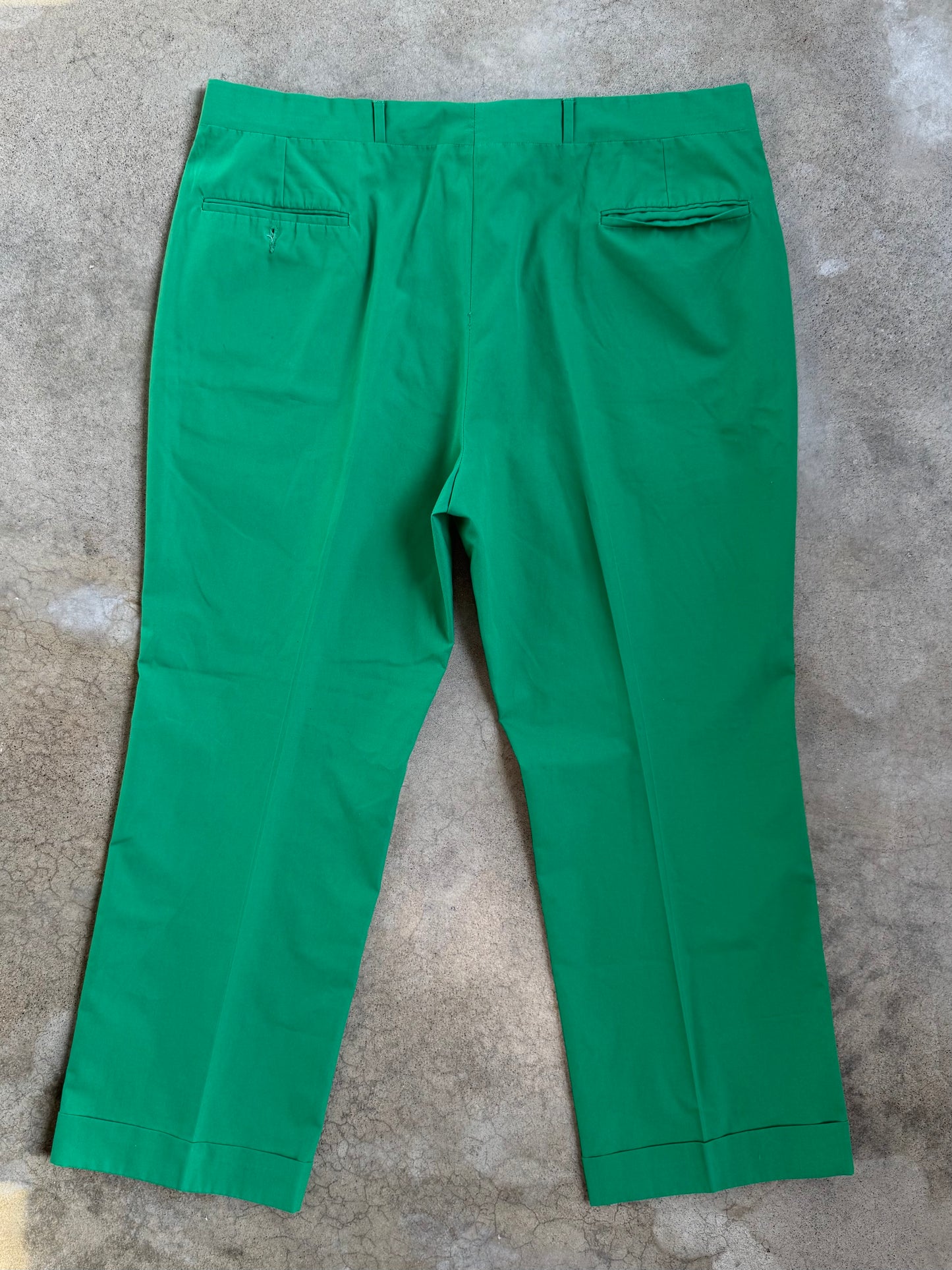 Vintage 1960s Tartan Corner by Corbin Green Cuffed Trousers | Waist 40”