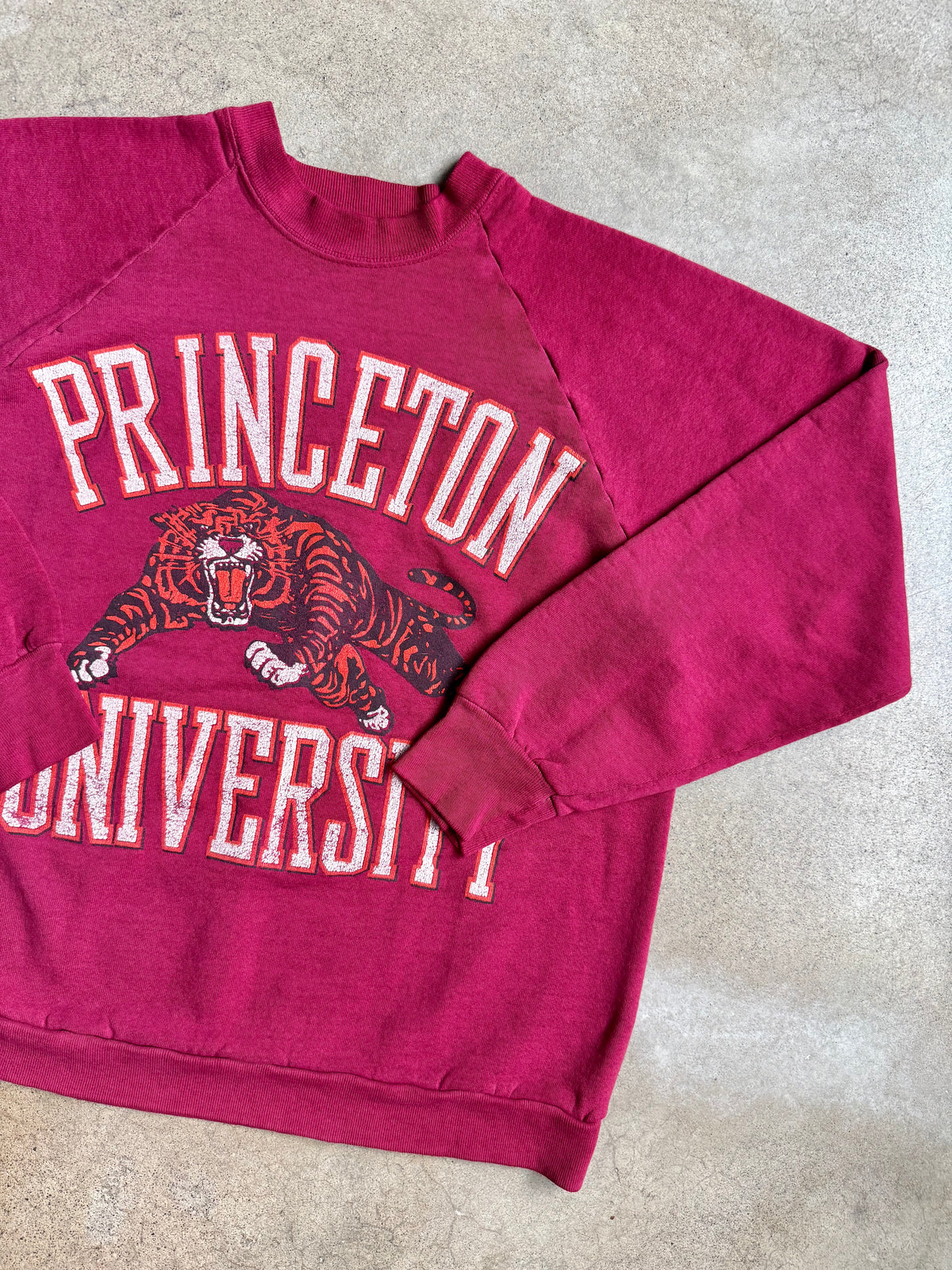 Vintage 1980s Princeton University Raglan Sweatshirt | Large