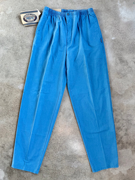 Vintage 1990s Pacific Coast Highway Blue Cotton Pants | Large