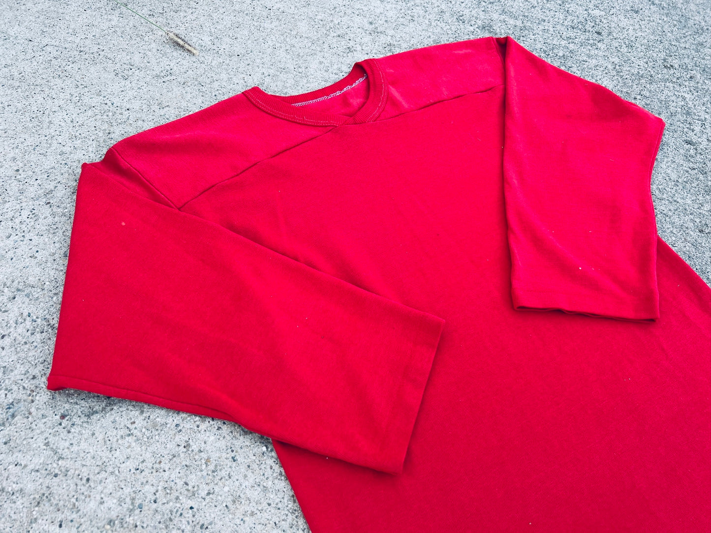 Vintage 1980s Red Athletic Football Tee | Medium