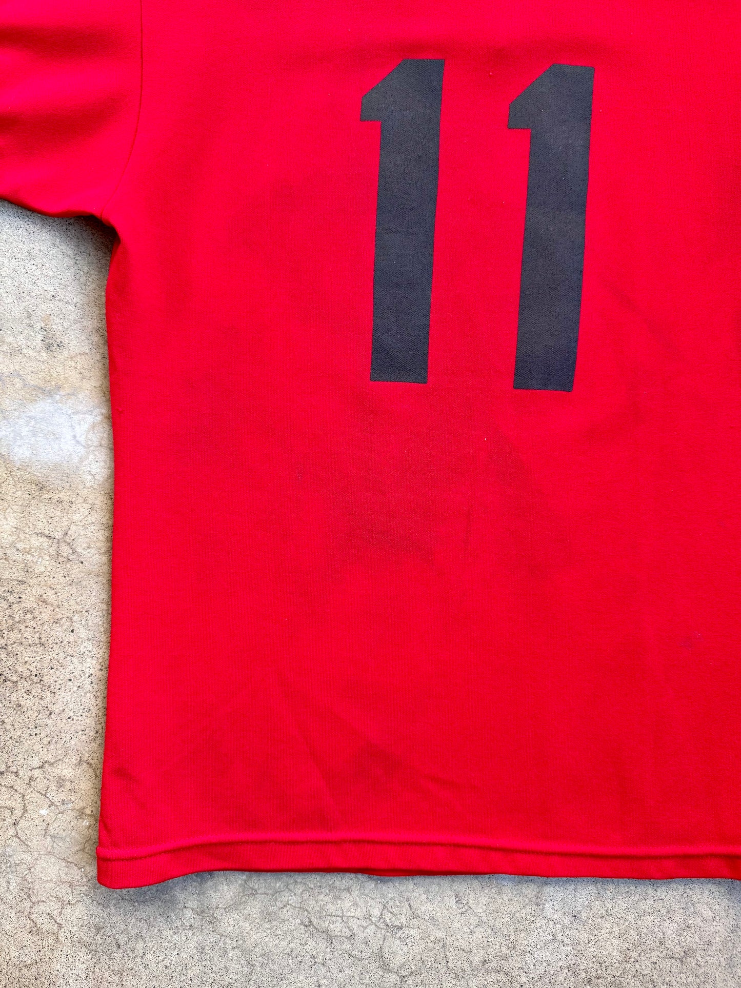 Vintage Felco Schoeppner Construction Red Baseball Jersey | S/M