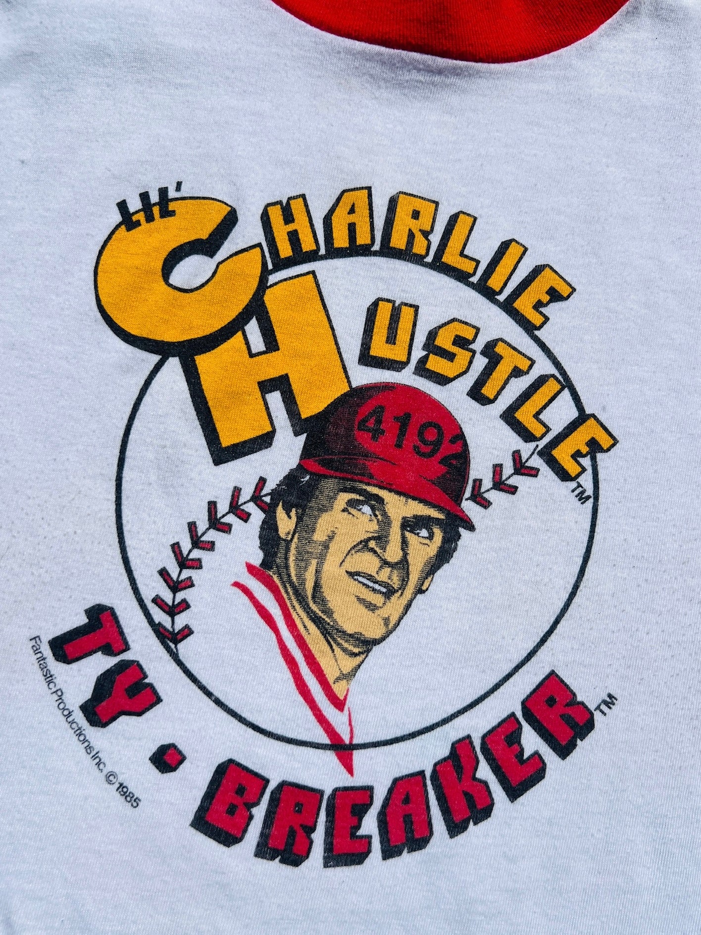 Vintage 1980s Lil’ Charlie Hustle Ringer Tee | Youth M