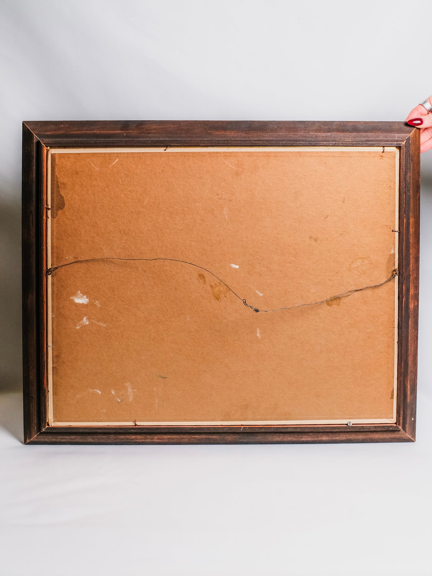 Vintage 1970s Framed & Signed Mountain Landscape Oil Painting