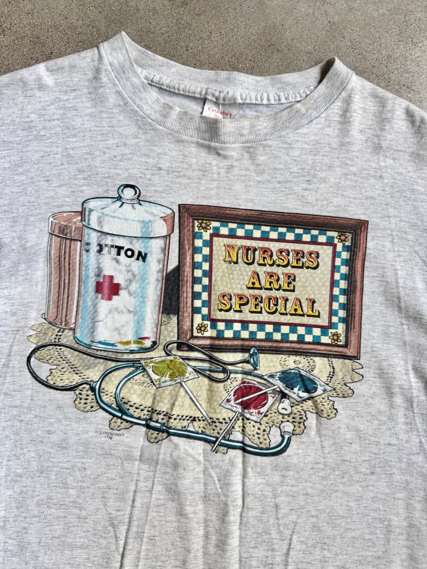 Vintage 1990s “Nurses Are Special” Graphic Tee | Large