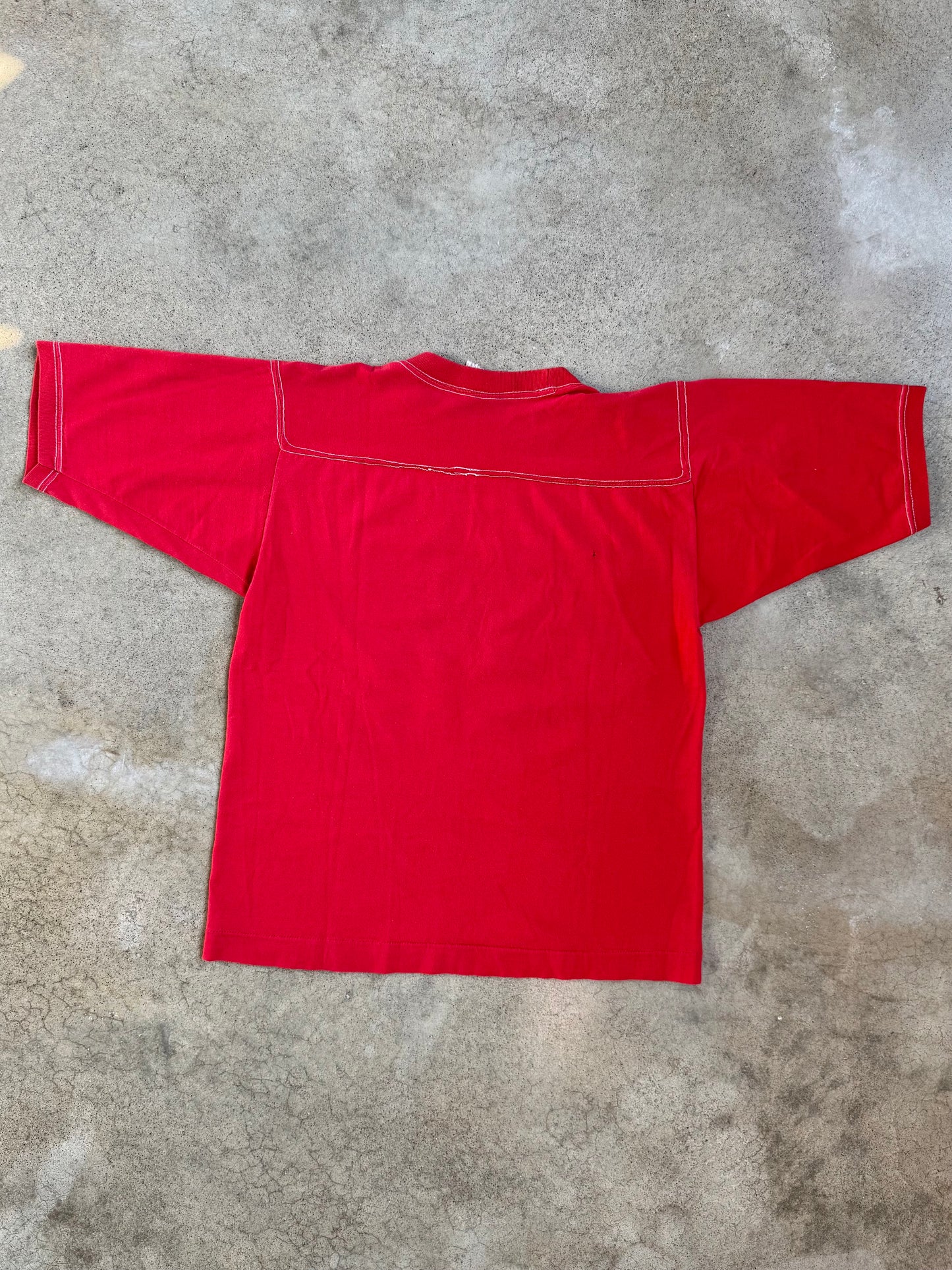 Vintage 1970s H. Wolf & Sons Red Ohio State Athletic Tee | S/M